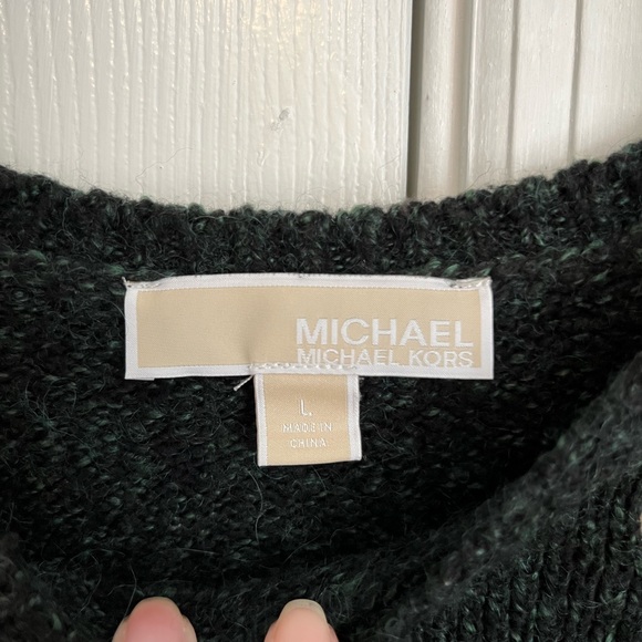 Michael Michael Kors Women’s Sweater Green Size Large String Front Embellishment - Picture 4 of 10